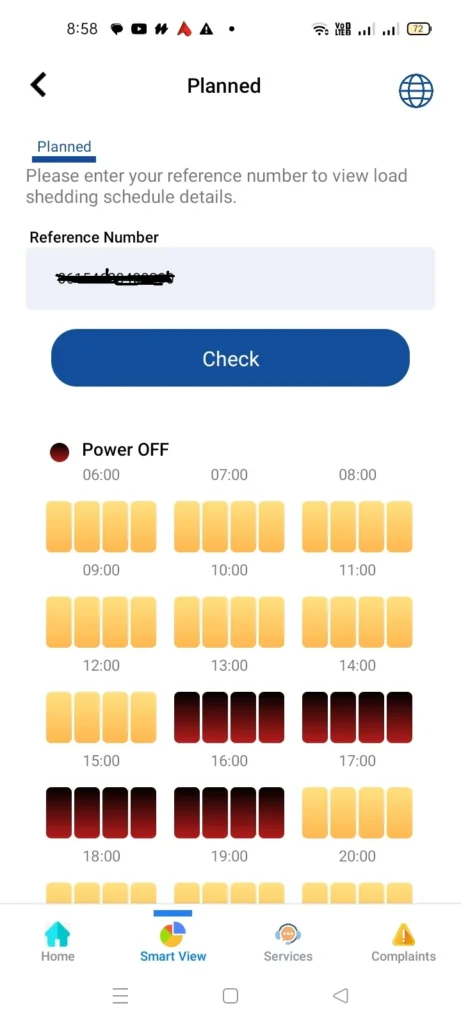 Power Outage - MEPCO Smart App